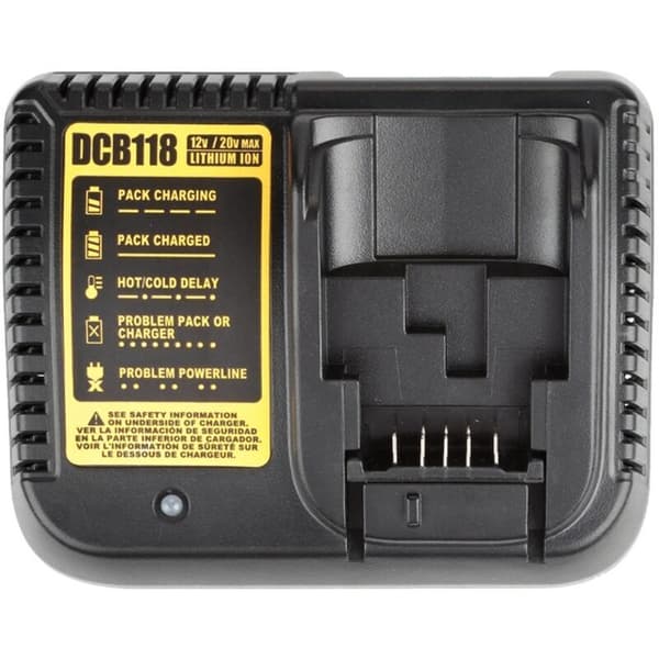 Lader Batteri 12V 14.4V 18V 20V Kompatibel DCB118 DCB201 DCB206 DCB140 DCB121 US-plugg