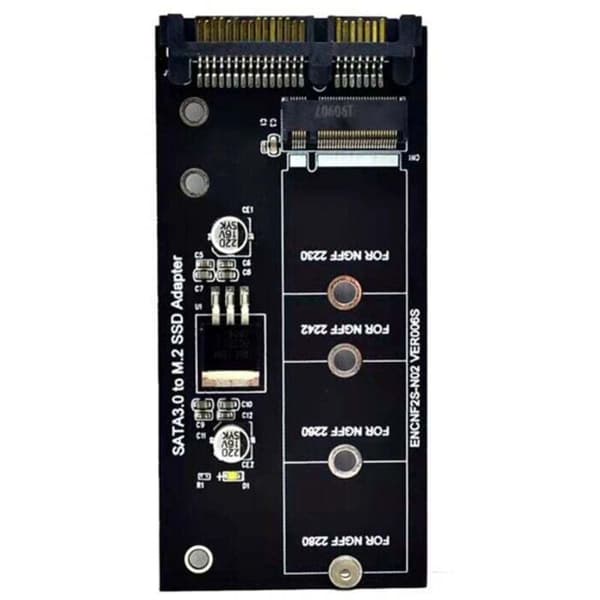 M.2 SATA M2-adapter til NGFF SATA3 2,5 tommer konverteringskort B-nøgle til 2230-2280 SSD