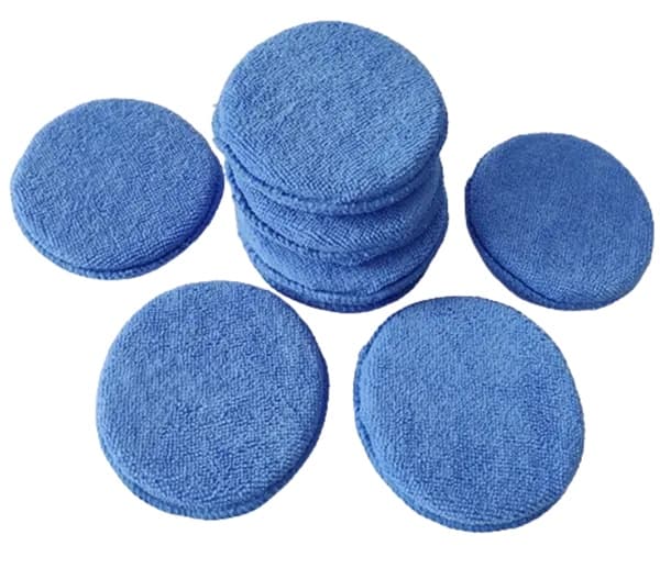 10-pakke Mikrofiber Bilvoksingssvamper (Blå)