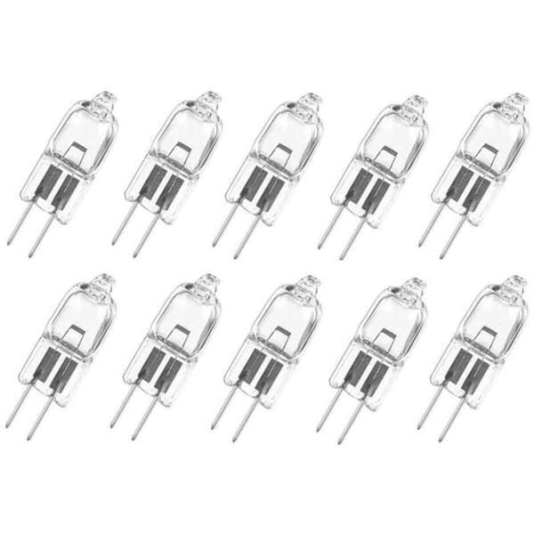 Förpackning med 10 G4 halogenlampor, varmvit, 12V, 5W [Energiklass G]
