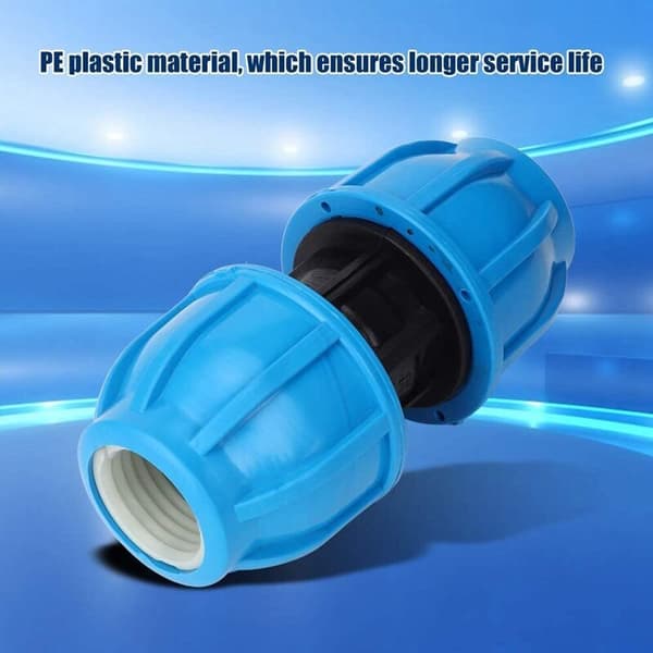 St PE-plast 25 mm till 25 mm rak vattenrörskoppling PPR PE PVC-röranslutningskoppling