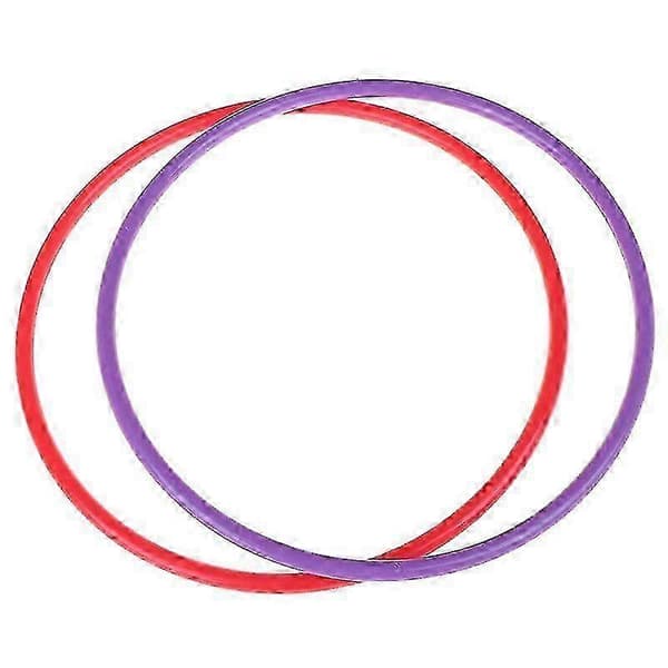 Tilfældig 5 Stk 18cm Farverig Plastik Hoopla Ringkast Cirkel Sæt Pædagogisk Legetøj til Børn