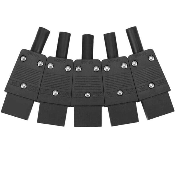 5 st. återanslutningsbar strömkontakt, adapter 3-polig 320 C13