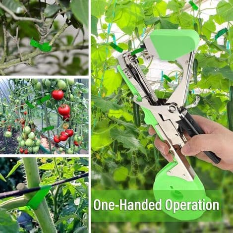 Grenbindemaskin, manuelt verktøy for å binde planter, druer, tomater og vinstokker