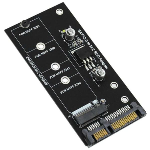 M.2 SATA M2-adapter til NGFF SATA3 2,5 tommer konverteringskort B-nøgle til 2230-2280 SSD