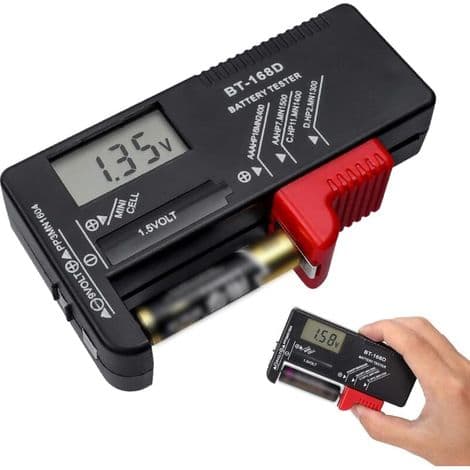 BT-168D yleisparistotesteri - digitaalinen paristotesteri AA AAA C 9V nappiparisto-DOU