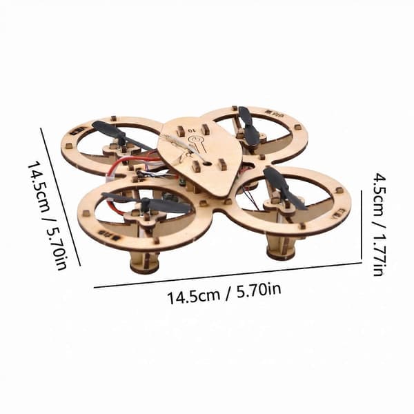 Tre montering DIY quadcopter kit drone modell skole vitenskap og utdanning eksperiment fjernkontroll flymodell trening