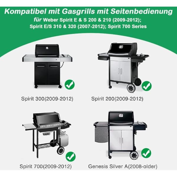 91360 - Erstatningssett for elektronisk tenning til gassgriller - Piezo-tenning - for Weber Spirit E310 E320