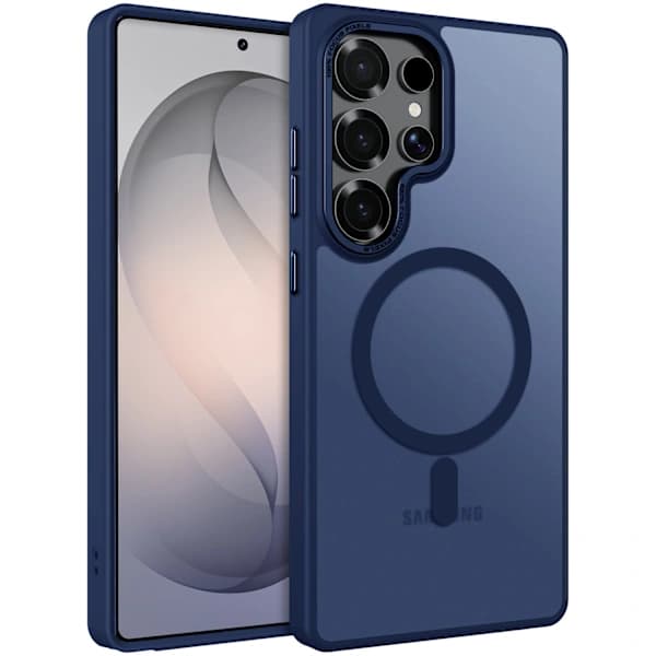 Samsung S26 Ultra Telefondeksel - Magnetisk Matt Finish - Mørkeblå