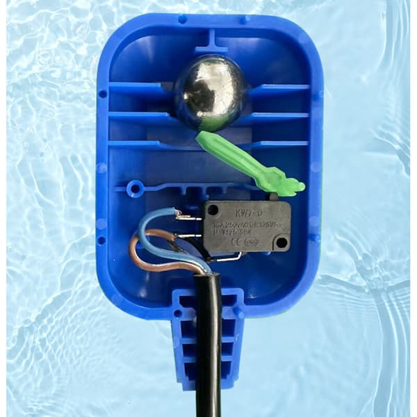 Flytebryter. 2m automatisk kabel. Egnet for nivåbryter for husholdningsbasseng (rød)