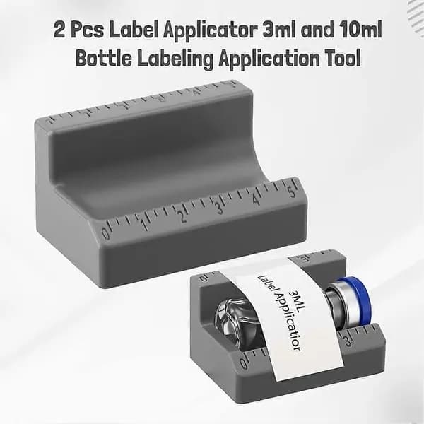 2-pack flasketiketterare för 3 ml och 10 ml små eteriska oljeflaskor.