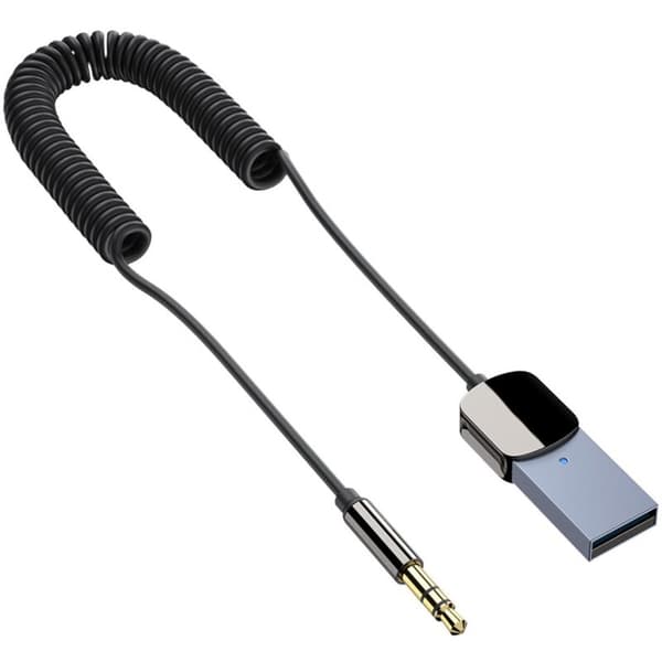 Bluetooth bilmodtager. USB Bluetooth hjælpeadaptermodtager 5.0 med 3,5 mm AUX-stik og USB-adapter. Plug and Play