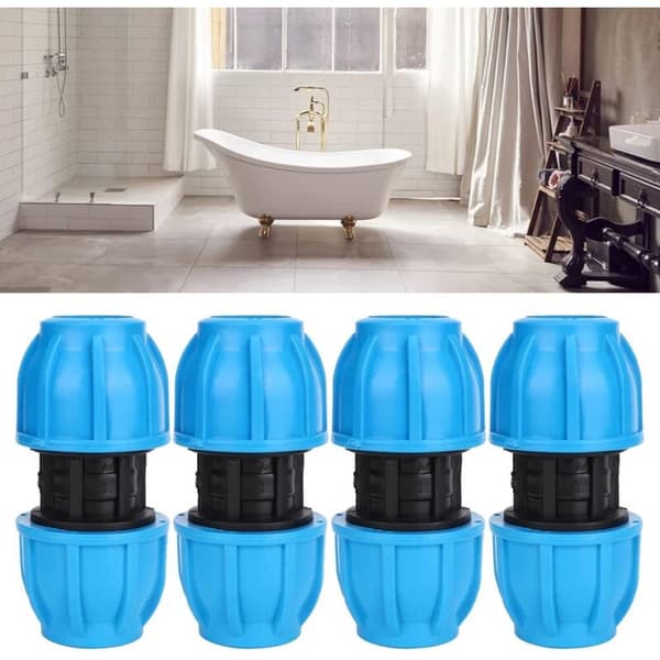 St PE-plast 25 mm till 25 mm rak vattenrörskoppling PPR PE PVC-röranslutningskoppling