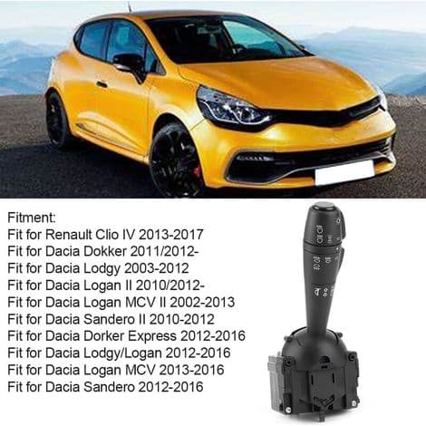 Blinklyshendelbryter, retningsblinklyskontrollstang 8201167988, passer til Renault Clio IV
