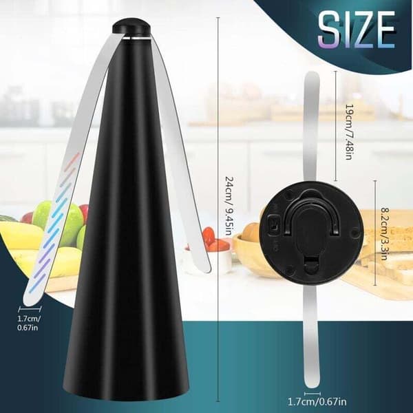 2-pak myggemiddelventilator – Insektmiddelblade – USB-drevet – Til indendørs og udendørs brug