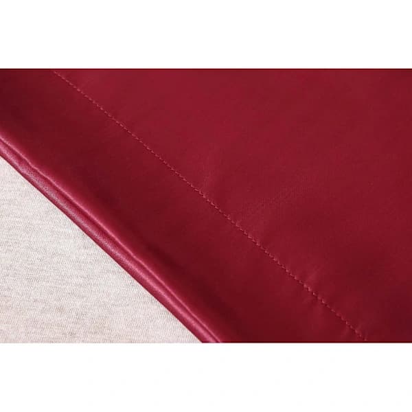 1 Usynlig Lynlås Dobbeltsidet Silke Pudebetræk - Bordeaux - 51x66cm (20x26 tommer)