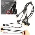 12-pak professionelle kugle-elastikker - 20 cm UV-bestandige til presenninger, cykler, biler (sort)