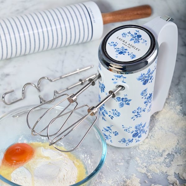 Handmixer 300W - Laura Ashley - China Rose - Flera hastigheter, robusta och hållbara vispar och krokar i rostfritt stål Mång