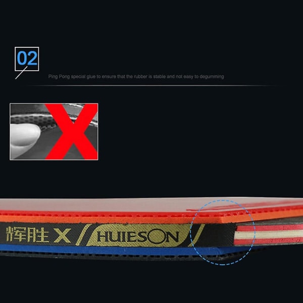 PC 5-stjerners bordtennisracket for trening -AD9-