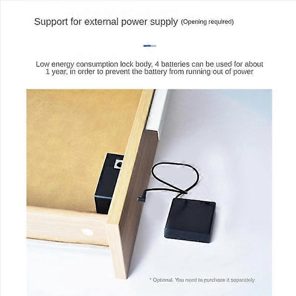 Reiätön lukko laatikkoon Bluetooth Näkymätön kaapin lukko Kaapin lukko Elektroninen älykäs kaapin lukko-AD4-