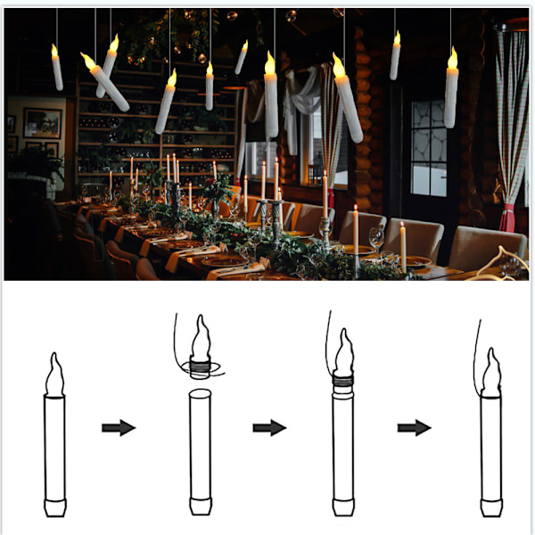 LED-lampa Batteridriven Elektrisk LED Högintensiv -AD4-