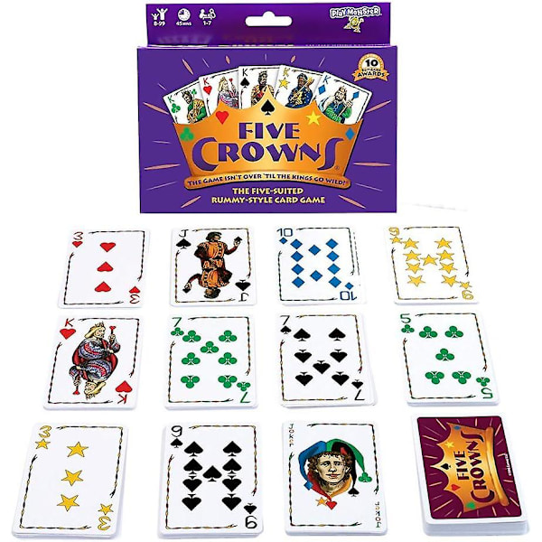 Five Crowns -korttipeli - Hauskaa kaikenikäisille, 2–6 pelaajaa -FD5-