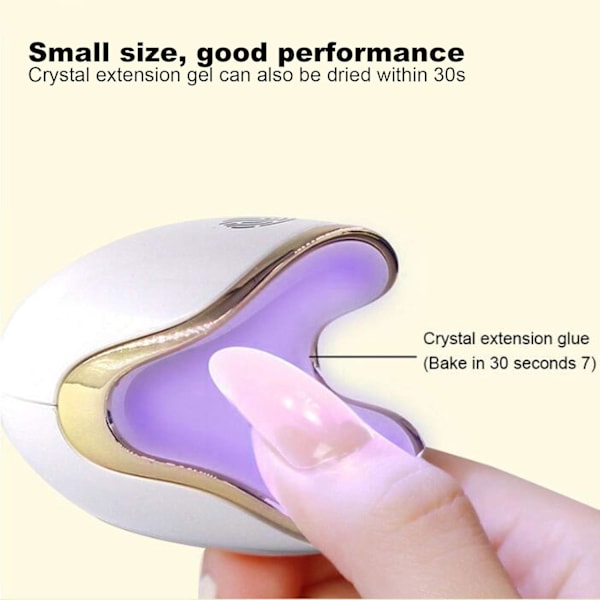 Mini neglelakk lampe for én finger, liten bærbar neglelakk lampe for én finger-AD4-