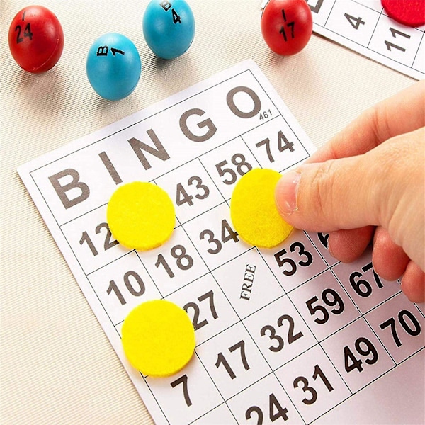 Klassinen Bingo-kortit 0-75 Hauska perhekorttipeli Bingo-liput Pelit perheelle Aikuisille Lapsille