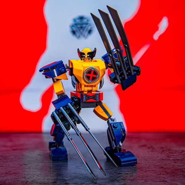 Marvel Wolverine Mecha Building Blocks Toy Rörliga lemmar 1022