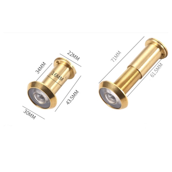 2 oven silmämunaa raskaalla pyörivällä suojuksella (musta) 16 mm-AD4-