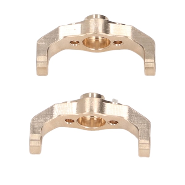 2st Caster Blocks C Hubbar Guld Färg Rostsäker Mässing Exakt Stabil RC Crawler C Hubbar med Skruv för Traxxas 1/18 TRX4M-AD4-