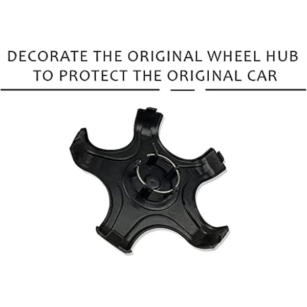 4-pack Svartvita Tesla Model 3 Navkapslar Aero H-AD4-