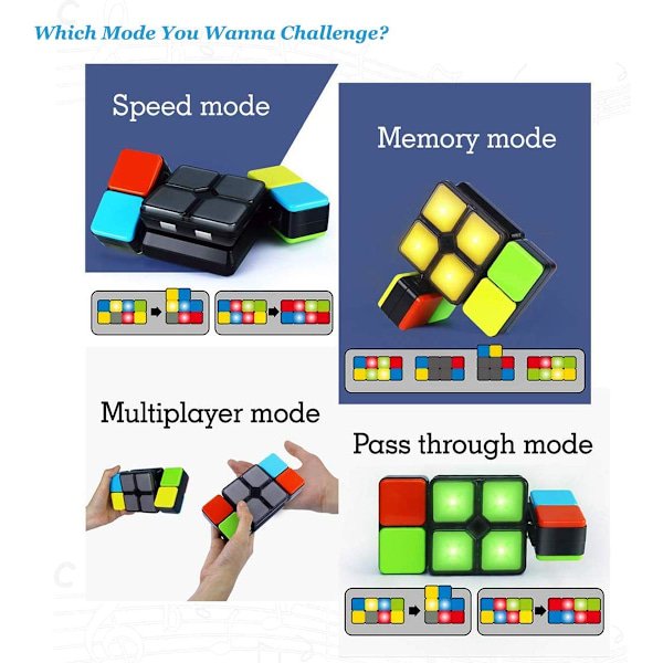 Magic Speed Cube 4 tilaa - Lahjoja 6 7 8 9 10 11 12 -vuotiaille pojille ja tytöille -AD4-