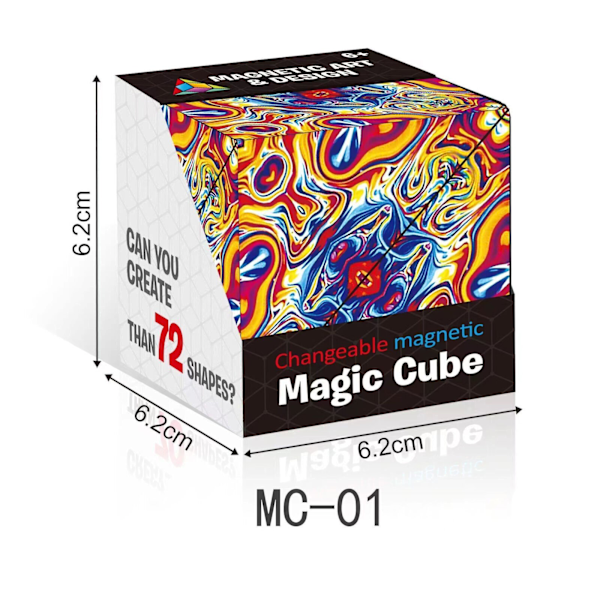 3D Magisk Kube Shashibo Formskiftende Boks Puslespill Leke Gave-AD4-