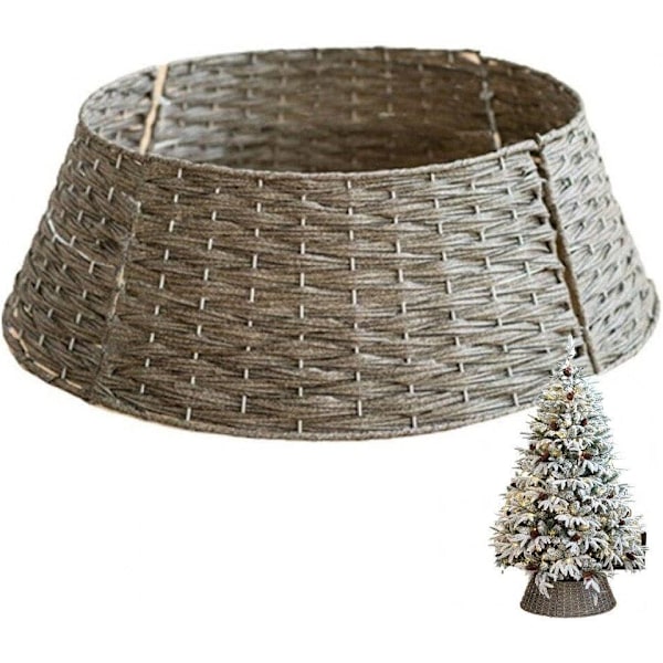 Julgranskrage Julgransmatta Ring Korg Vävd Rustik Julgransmatta För Julgransdekoration-AD4-