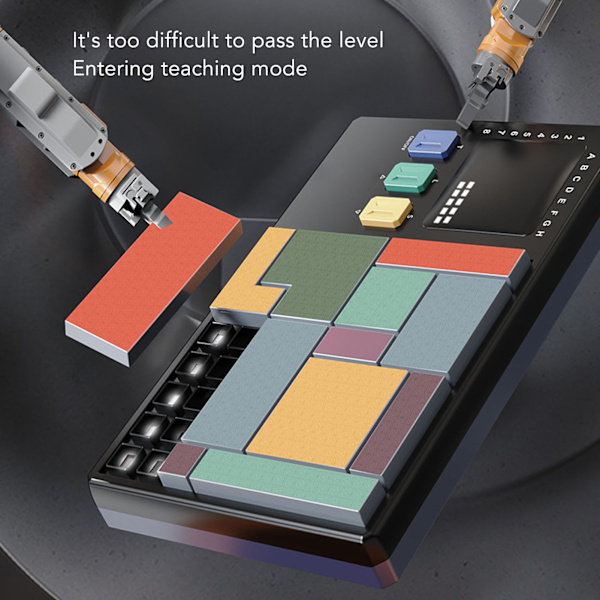 Hjärngympa logiska pussel LED-display pedagogiskt utmanande brädspel för vuxna barn pojkar flickor