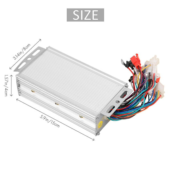 48v 500w børsteløs controller, aluminiumslegering E-bike børsteløs motorcontroller til elcykel-AD4-