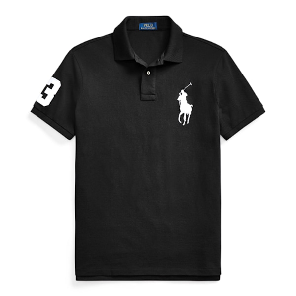 PoloRalphLauren Miesten Classic Fit Lyhythihainen Poolopaita Musta -AD1- Black M