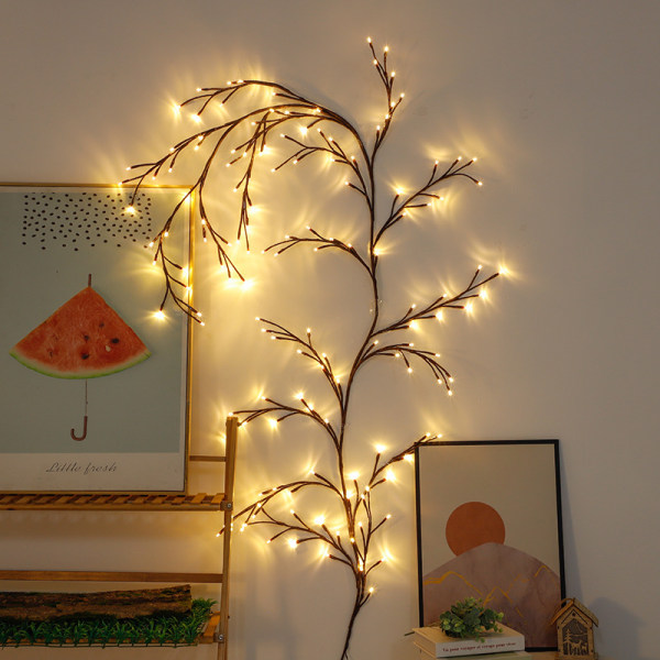 LED Ljus Träd, Väggdekoration inomhus Träd Vinrankor 144 LEDs Juldekoration Sovrum Hem Varm Vit (USB)