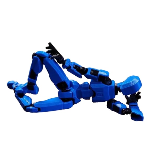 T13 Actionfigur, Titan 13 Actionfigur, Robot Actionfigur, 3D-tryckt Action Blue