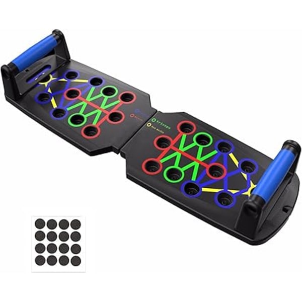 Push-up Brett 14 i 1 Multifunksjonelt Push-up Rack System for Menn og Kvinner, Bærbar Push-up Bar, Kroppsbyggende Push-up Håndtak for Menn-AD4-