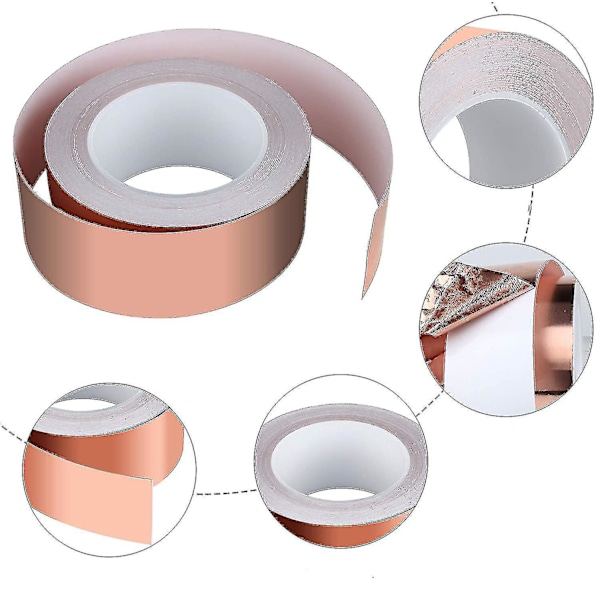 Kobbertape 30m X 50mm, Vegena Kobberfolie tape EMI Kobberfolie tape{GKS}-AD4-