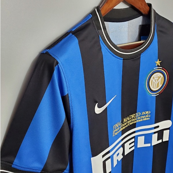 INTER MILAN 2010 Mestarien liigan finaali Retro Jalkapallopaita Miehille M