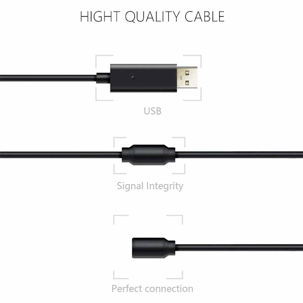 Til Logitech G920 Pedal Usb Kabel/ Adapter Rat Kabel Sort-AD4-