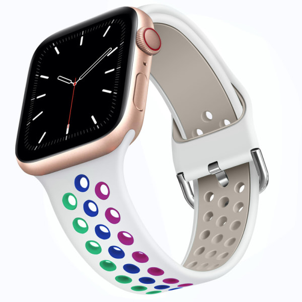 Silikon Armband kompatibel med Apple Watch Armband Lämpligt för Apple Watch Uitra Black