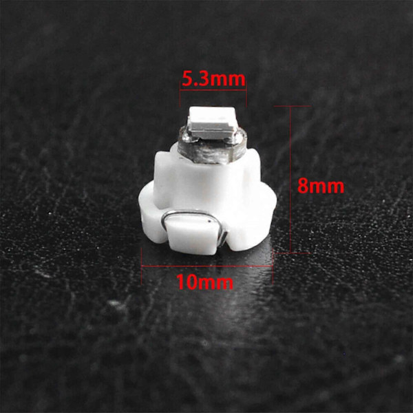 10x Vit T4 T4.2 Neo Wedge 1-SMD LED Kluster Instrumentbräda Klimatlampa Fg-AD4-