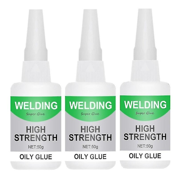 3-pack Universal Svetsstarkt Oljigt Lim Superstarkt Lim Starkt Lim Plast Trä Keramik Metall Lödningsmedel 50g-FD3-