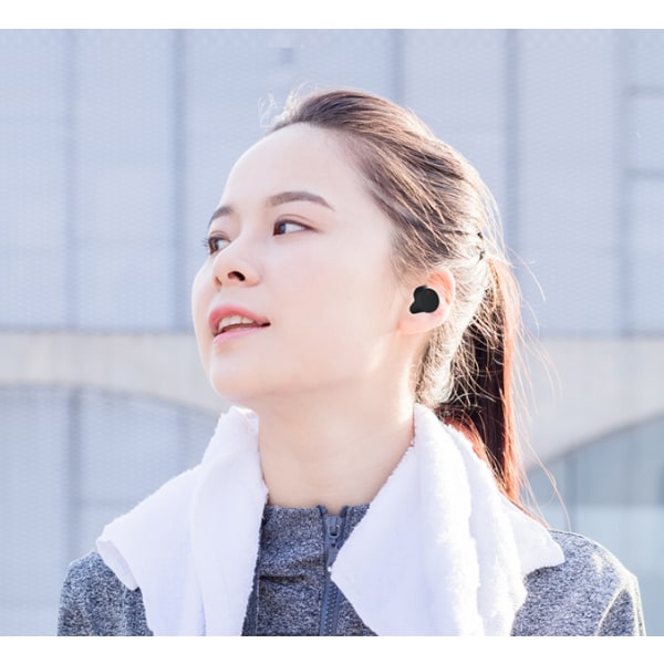 Bluetooth trådlösa hörlurar, in-ear hörlurar, sport hörlurar white