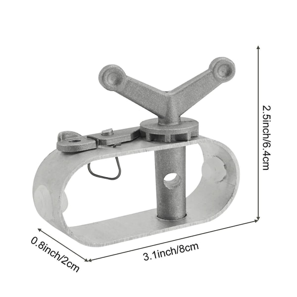 1 stk. Svømmebassin Dæksel Klemme Wire Reb Spænder - Pool Dæksel Spil, Aluminium Konstruktion Svømmebassin Spil - 8x2x6.4cm