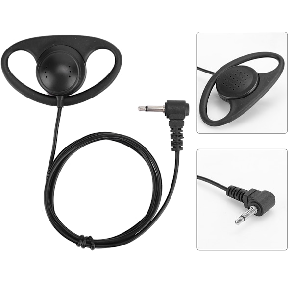 st Mobiltelefon 3,5 mm Stor Högtalare Öronhängande Headset Endast Lyssning Hörlurar utan Mikrofon {GKS}-AD4-